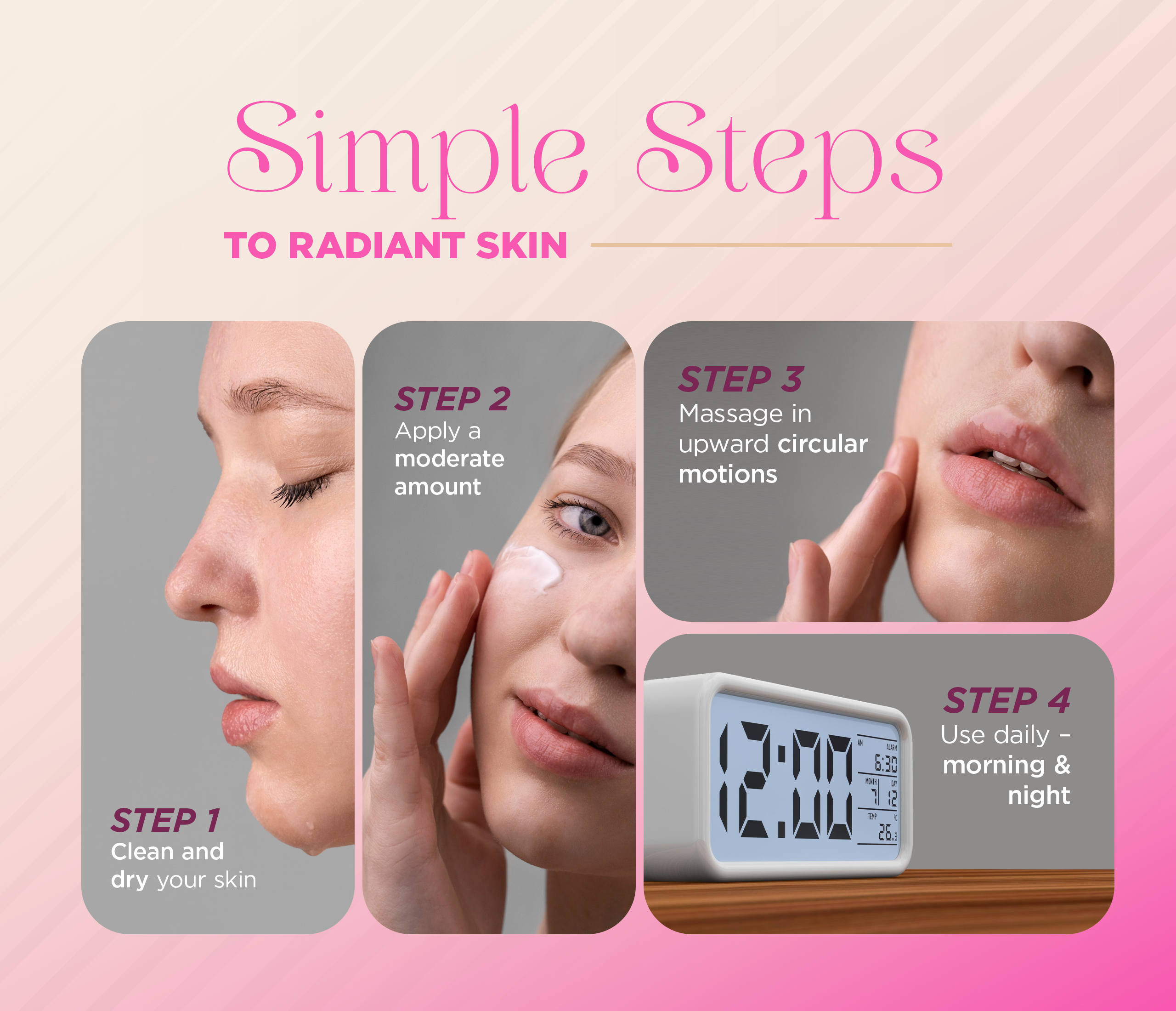 SKINORA LUXE Hyaluronic Acid Face Moisturizer – Lightweight Daily Cream for Dry & Mature Skin – Deep Hydration and Softness Enhancer – 2 oz Jar