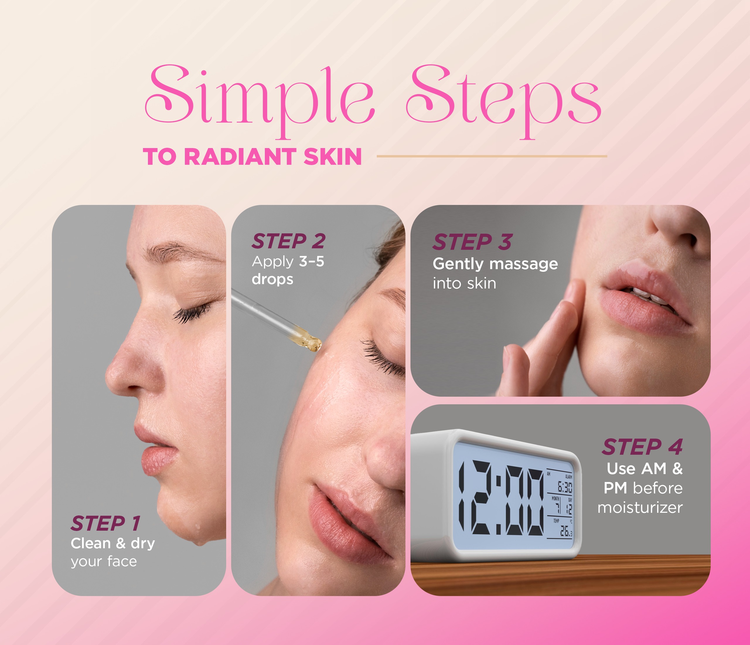 SKINORA LUXE Glow Serum for Uneven Skin Tone – Brightening Face Serum with Niacinamide, Hexylresorcinol & Botanical Extracts – Helps Improve Skin Radiance – 1 fl oz