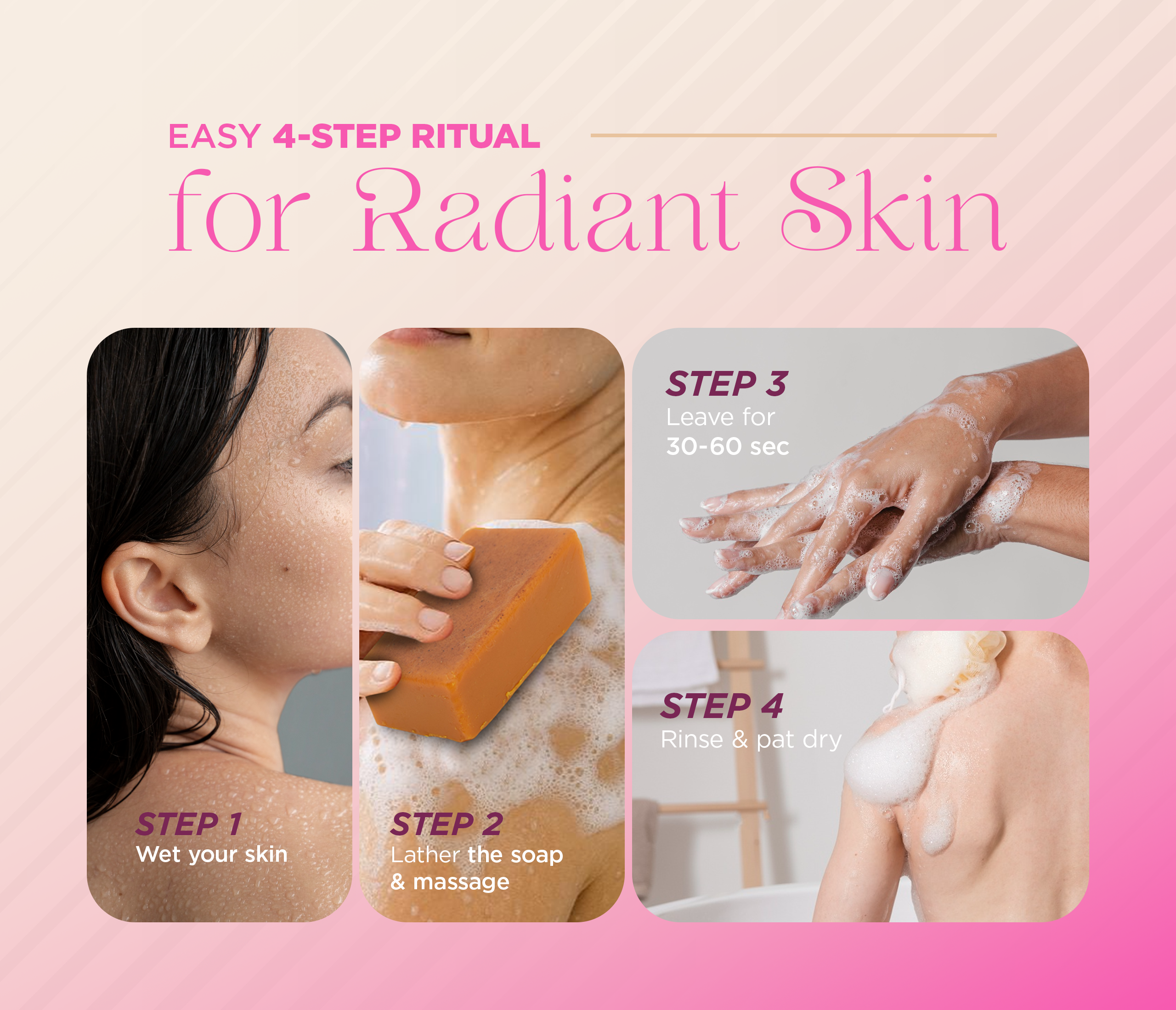 SKINORA LUXE Kojic Acid & Turmeric Bar Soap – Brightening Soap Bar for Face & Body – Hydrating Body Soap Bars with Shea Butter & Coconut Oil – Gentle Bath Soap for Men & Women